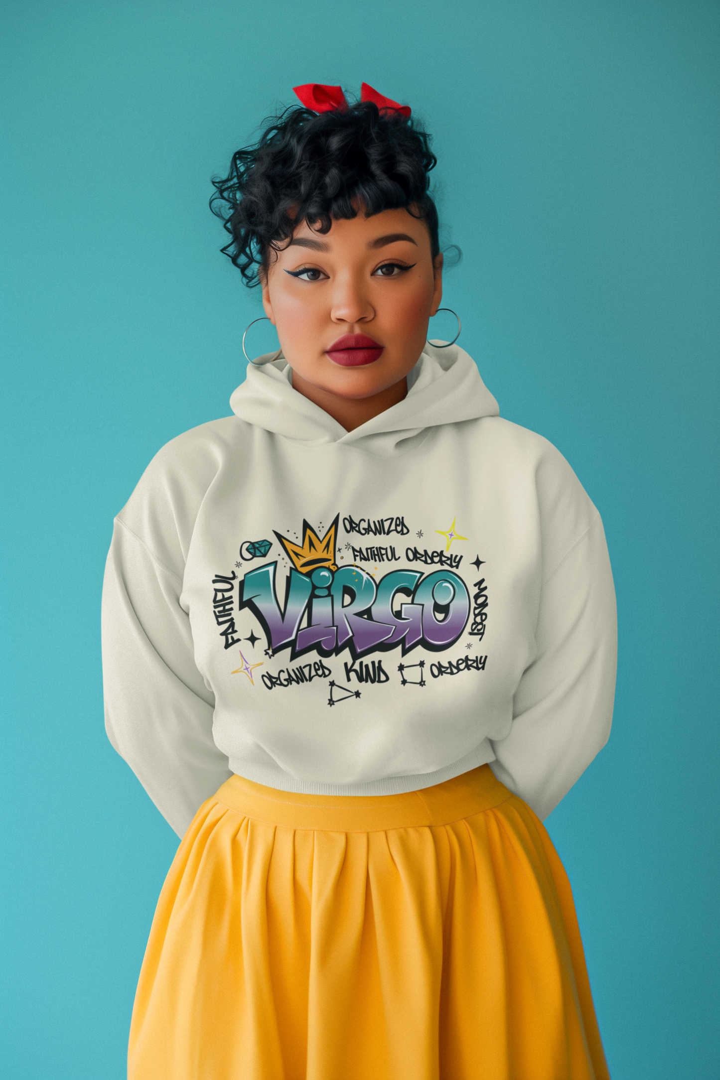 Grounded Zodiac: Virgo  Graffiti Hoodie