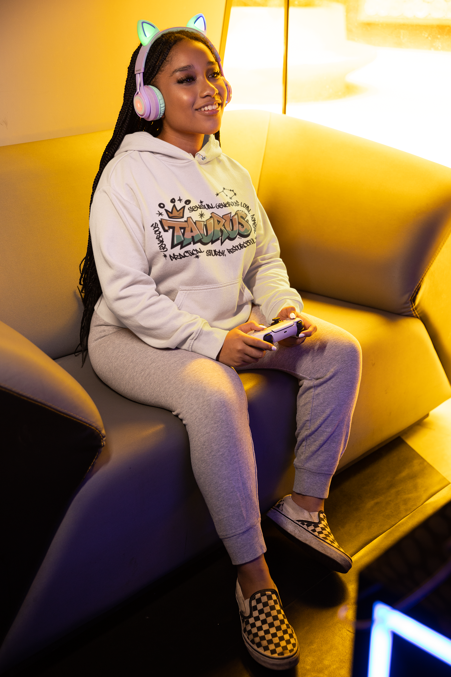 Grounded Zodiac: Taurus Graffiti Hoodie