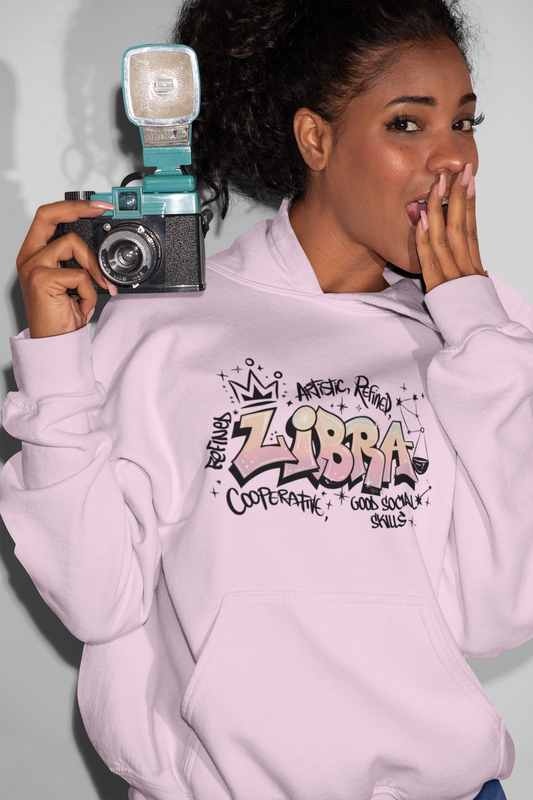 Ascend Zodiac: Libra Graffiti Hoodie