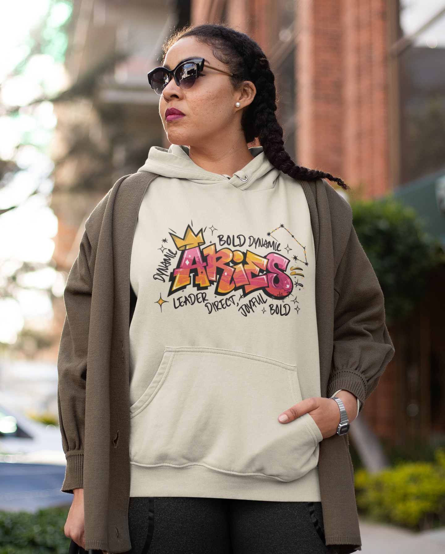Fire Sign Supply: Aries Graffiti Hoodie