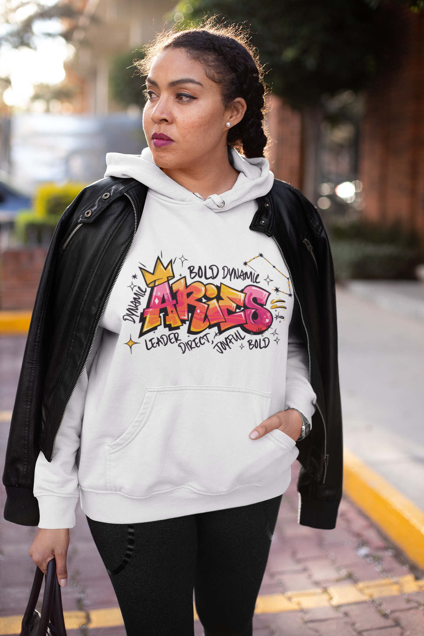 Fire Sign Supply: Aries Graffiti Hoodie