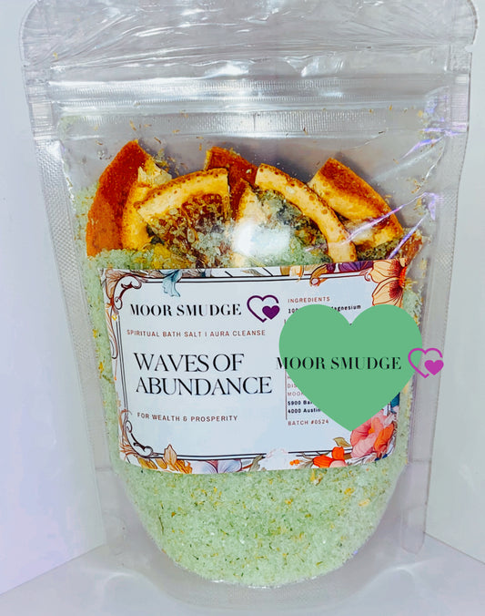 Waves of Abundance Spiritual Bath Salt for Wealth & Prosperity