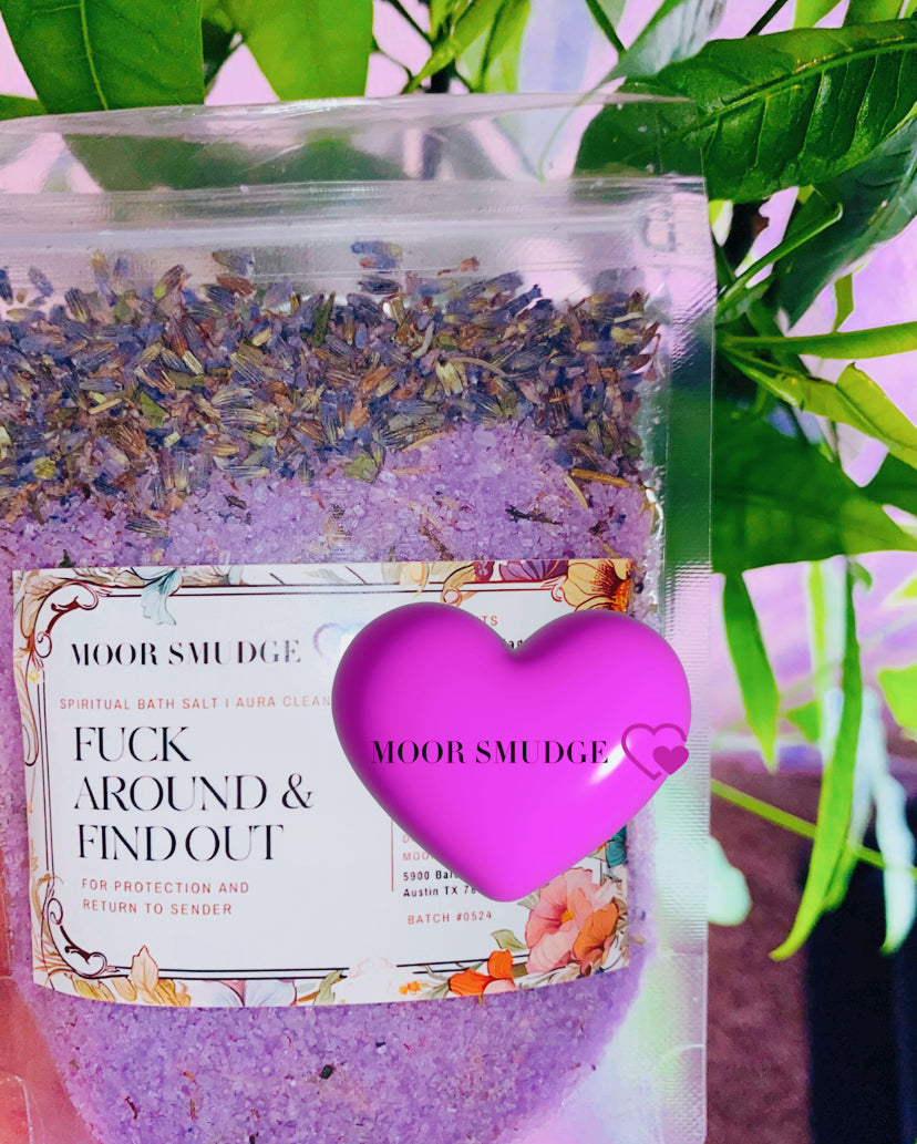 Fuck Around & Find Out Spiritual Bath Salt for Protection | Aura Cleanse | Return to Sender