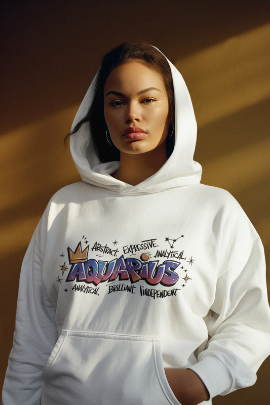 Ascend Zodiac: Aquarius Graffiti Hoodie
