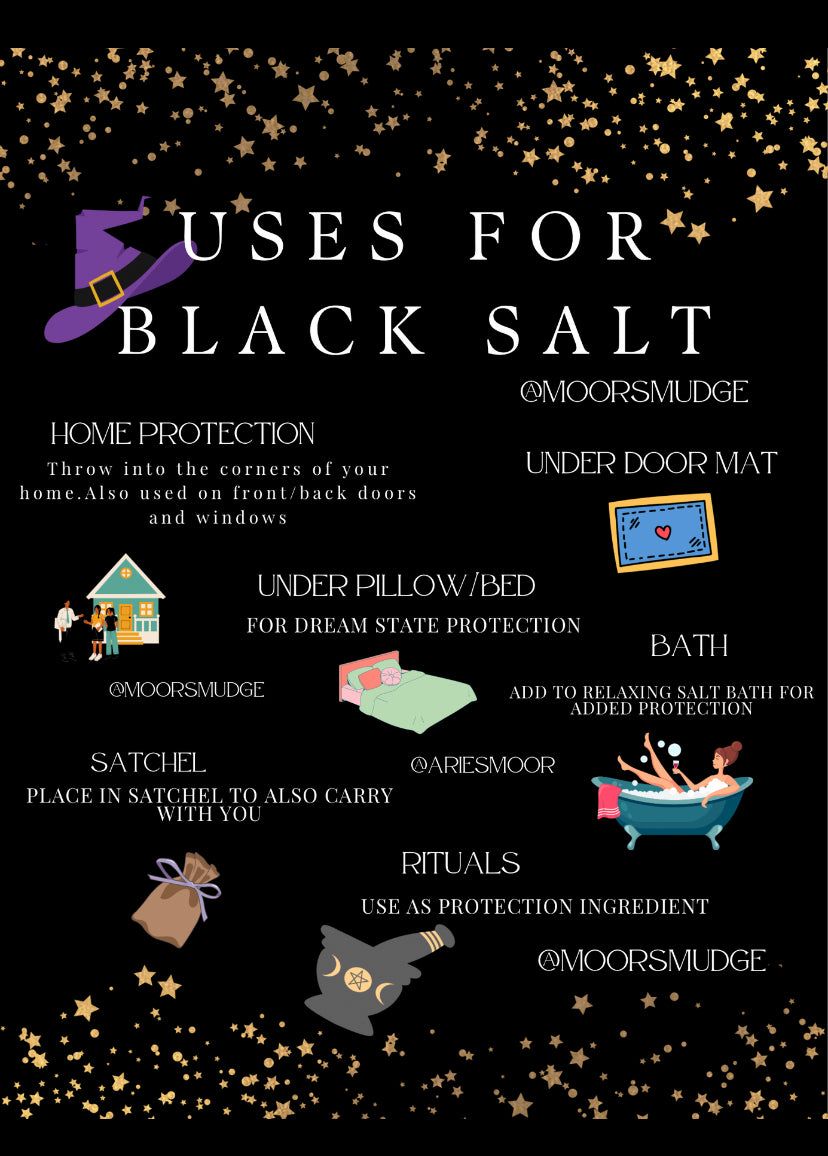 Black Salt for Protection & Ritual Work Purification